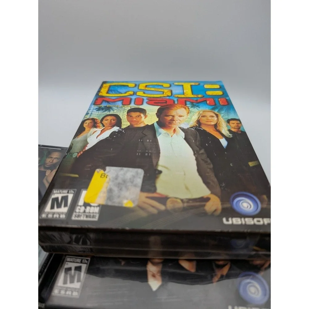 CSI MIAMI PC CD-ROM 3 Game Lot CRIME SOLVING, Miami Sealed New + Dark Motives